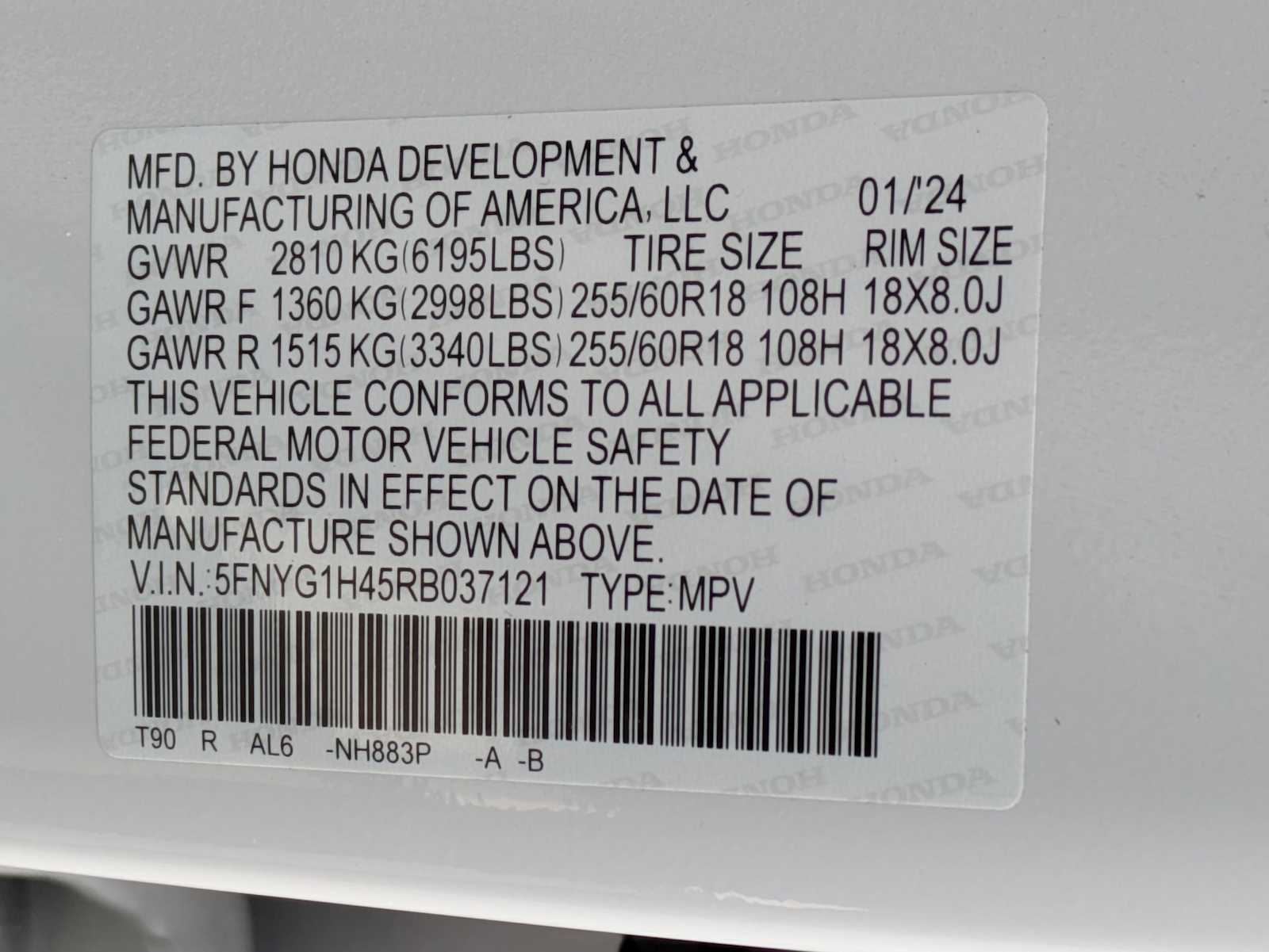 Thumbnail: 2024 Honda Pilot - 32