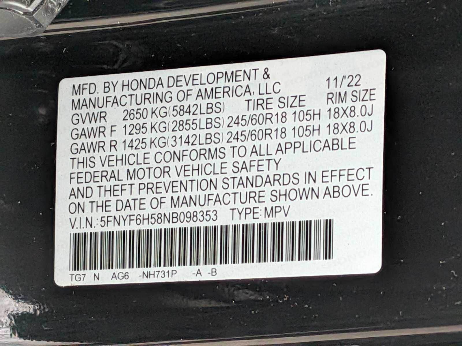 Thumbnail: 2022 Honda Pilot - 35