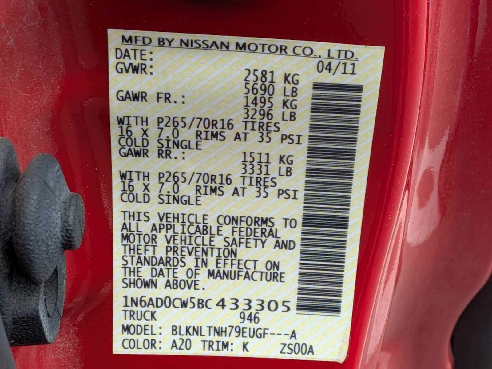 Thumbnail: 2011 Nissan Frontier - 29