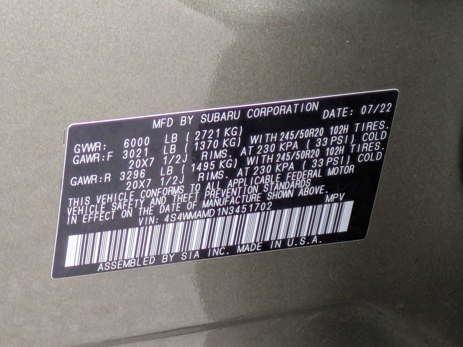 Thumbnail: 2022 Subaru Ascent - 34