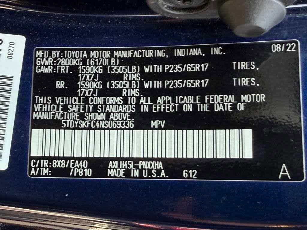 Thumbnail: 2022 Toyota Sienna - 29