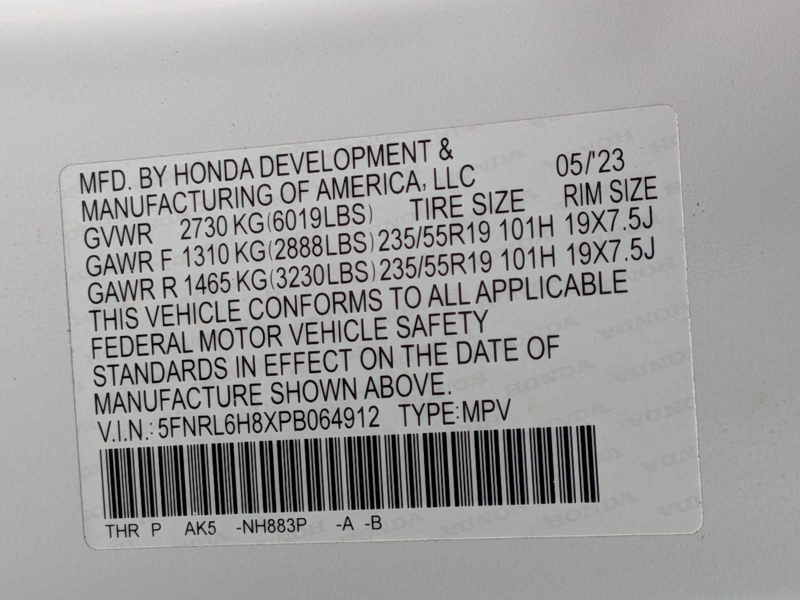 Thumbnail: 2023 Honda Odyssey - 33