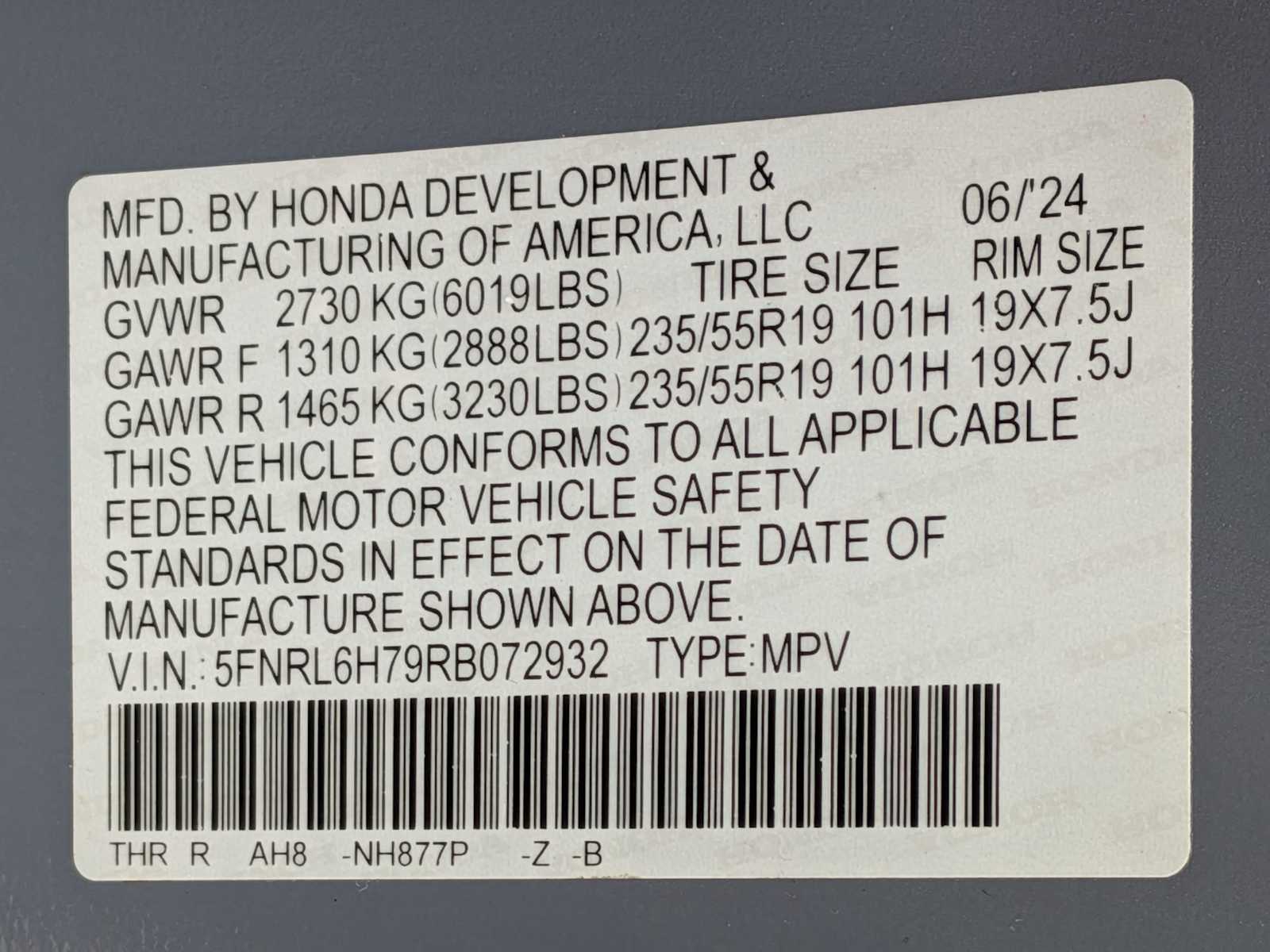 Thumbnail: 2024 Honda Odyssey - 33