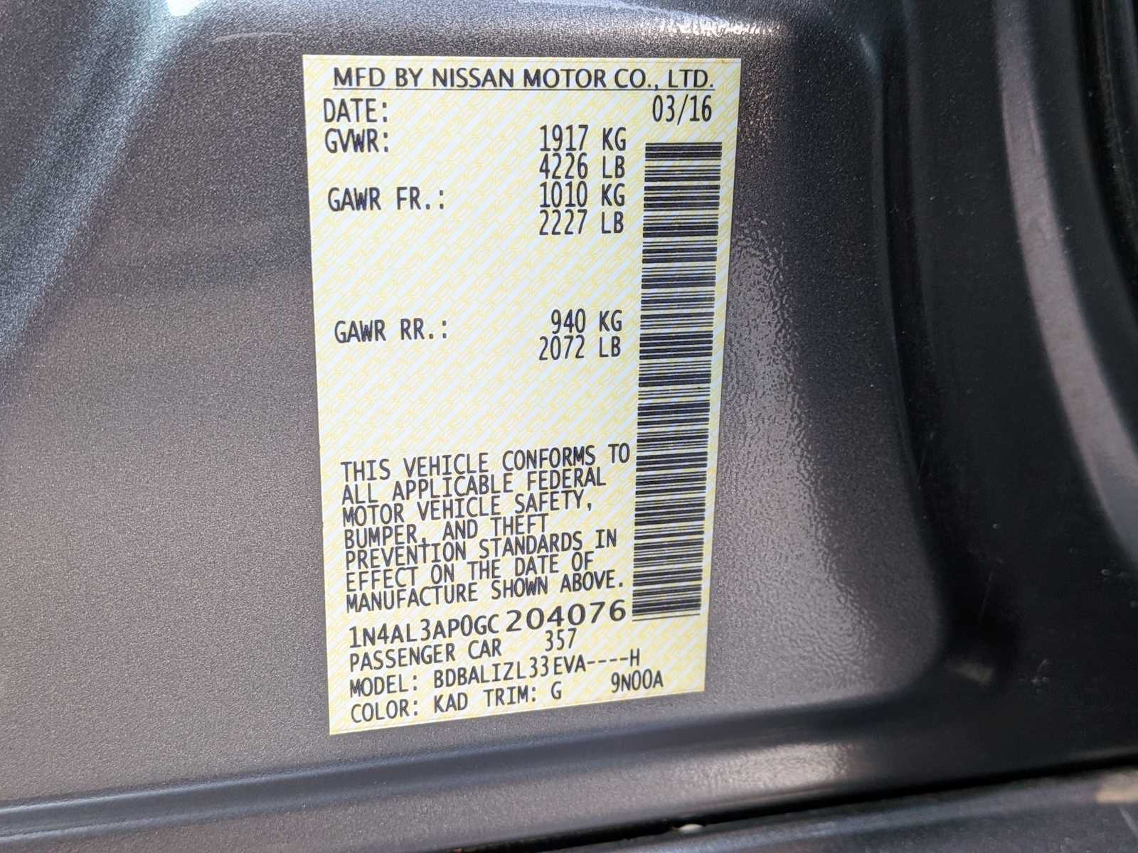 Thumbnail: 2016 Nissan Altima - 33