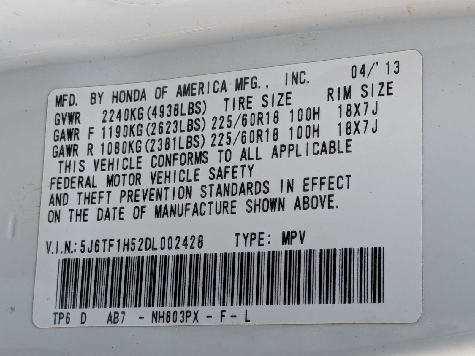 Thumbnail: 2013 Honda Crosstour - 33