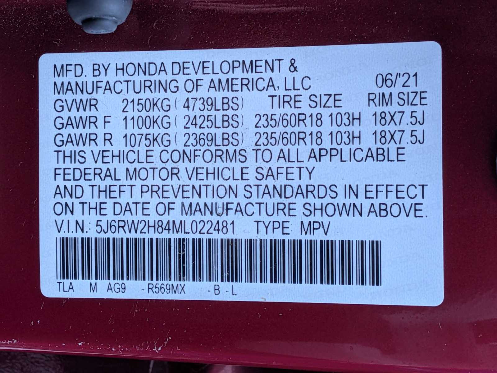 Thumbnail: 2021 Honda CR-V - 35