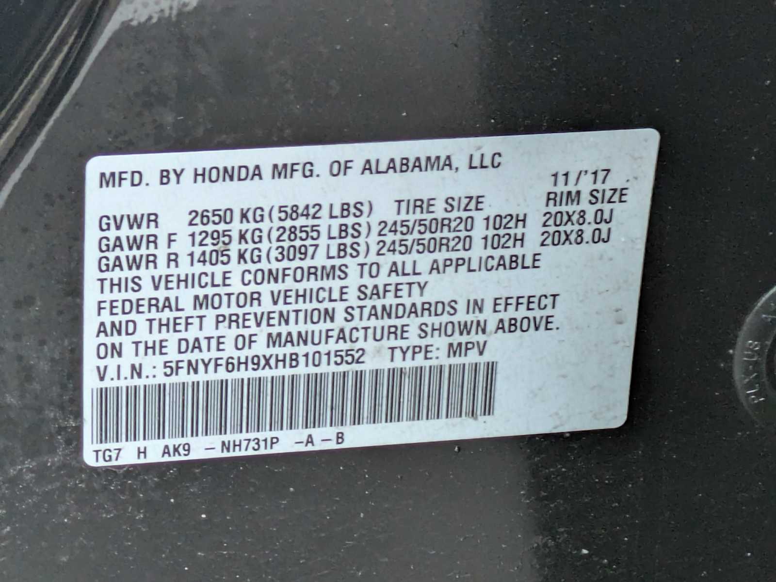 Thumbnail: 2017 Honda Pilot - 35