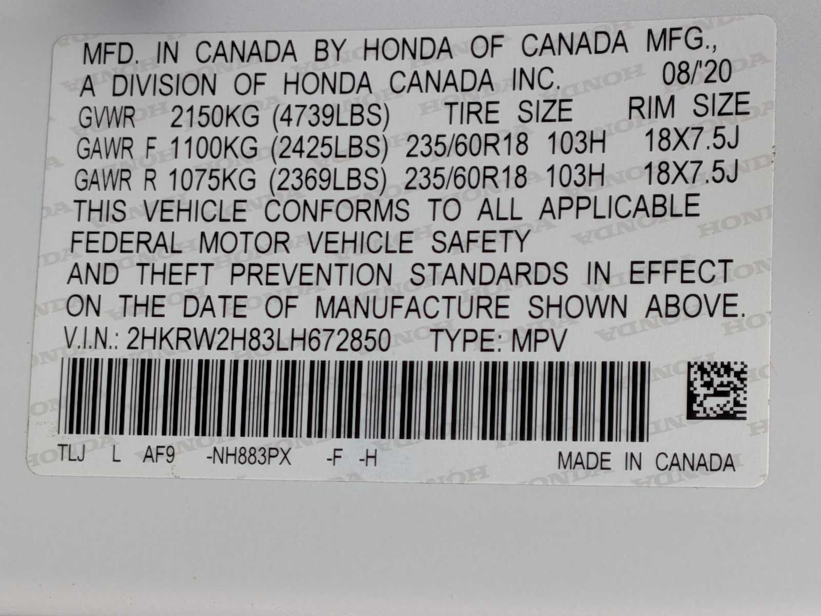 Thumbnail: 2020 Honda CR-V - 31