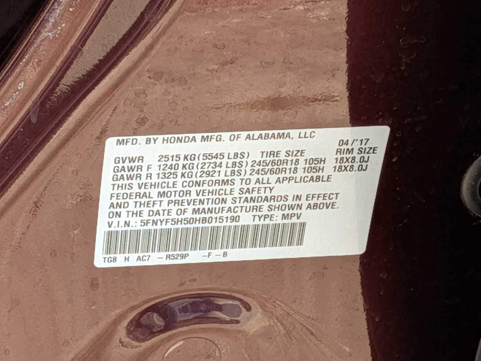 Thumbnail: 2017 Honda Pilot - 34