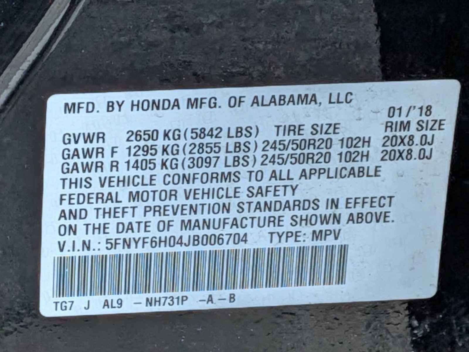 Thumbnail: 2018 Honda Pilot - 32