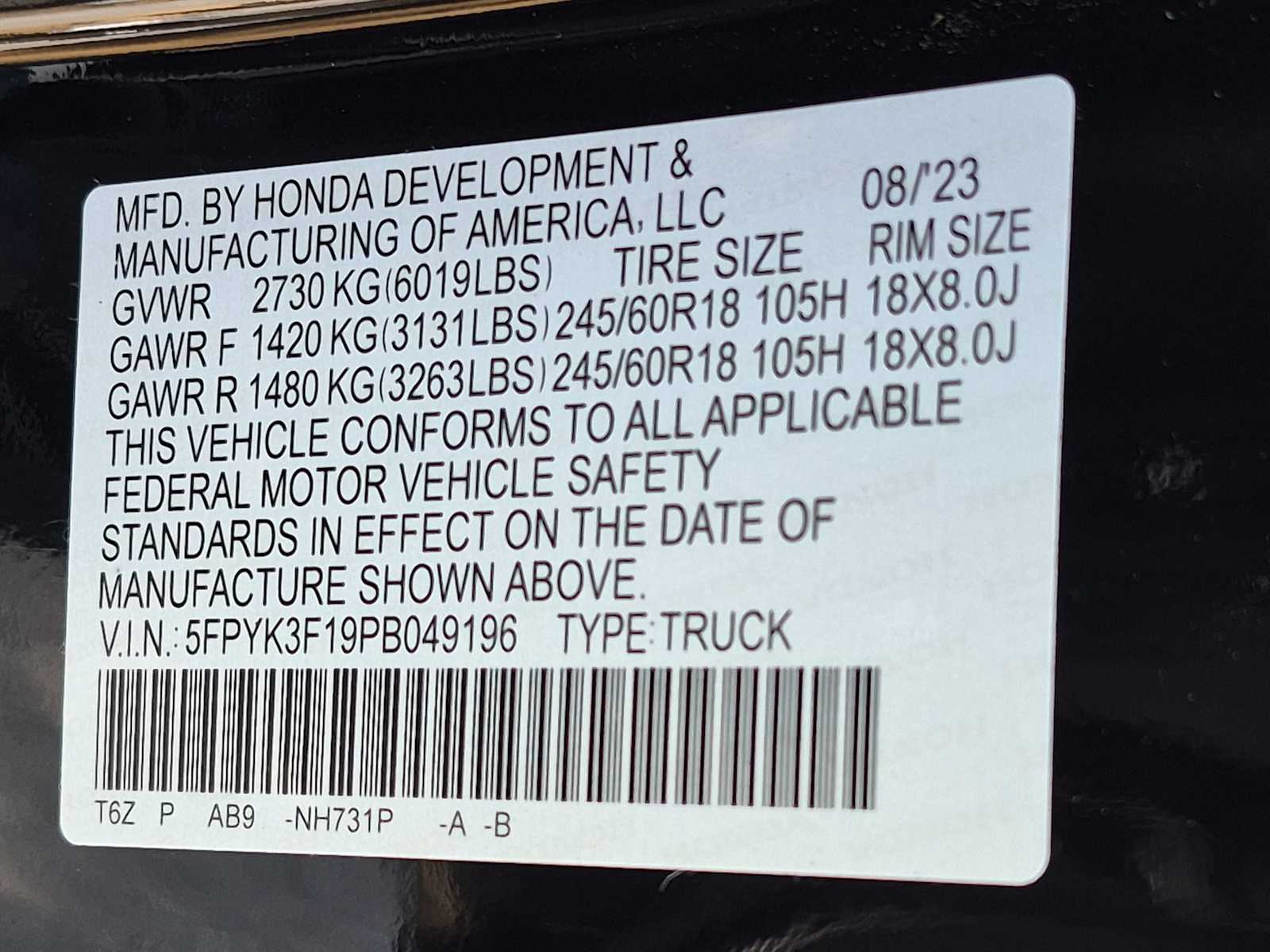 2023 Honda Ridgeline Sport - Photo 30