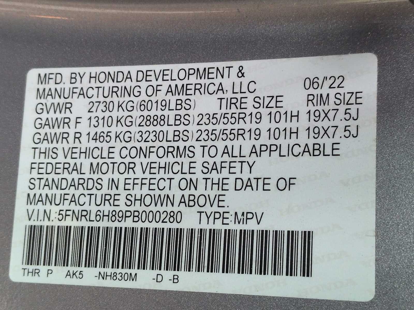 Thumbnail: 2023 Honda Odyssey - 35