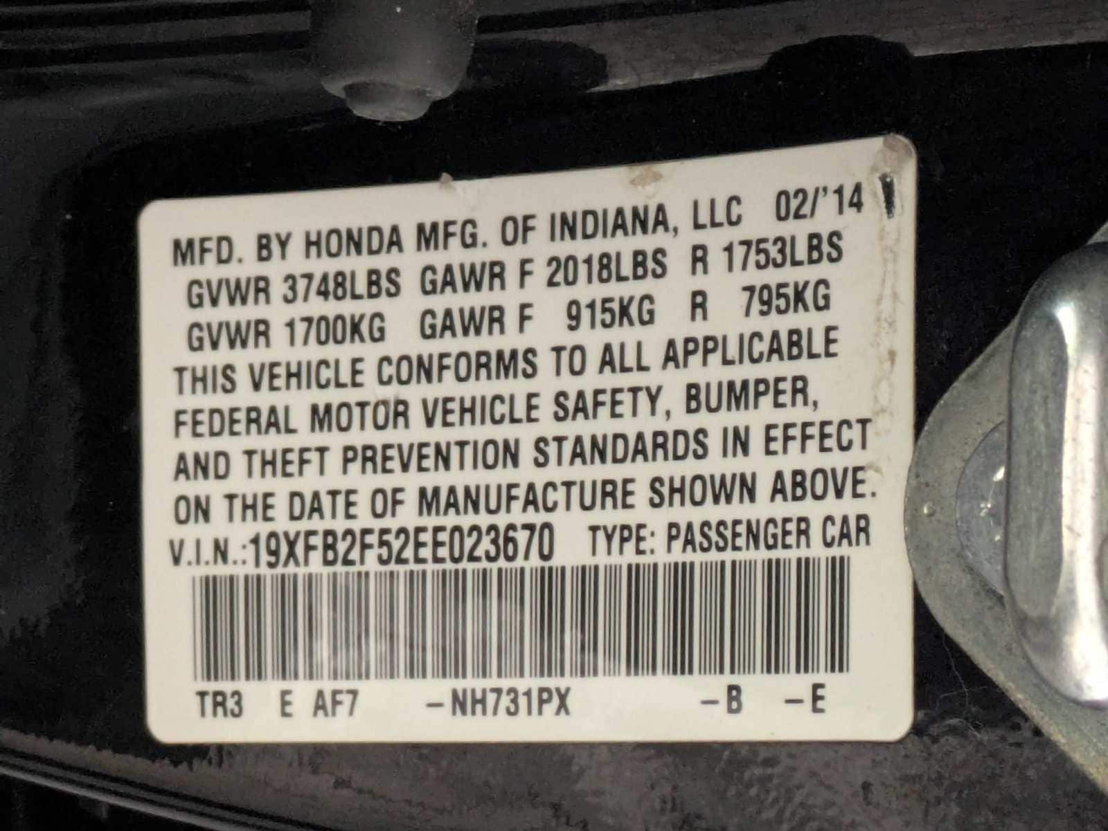 Thumbnail: 2014 Honda Civic - 30