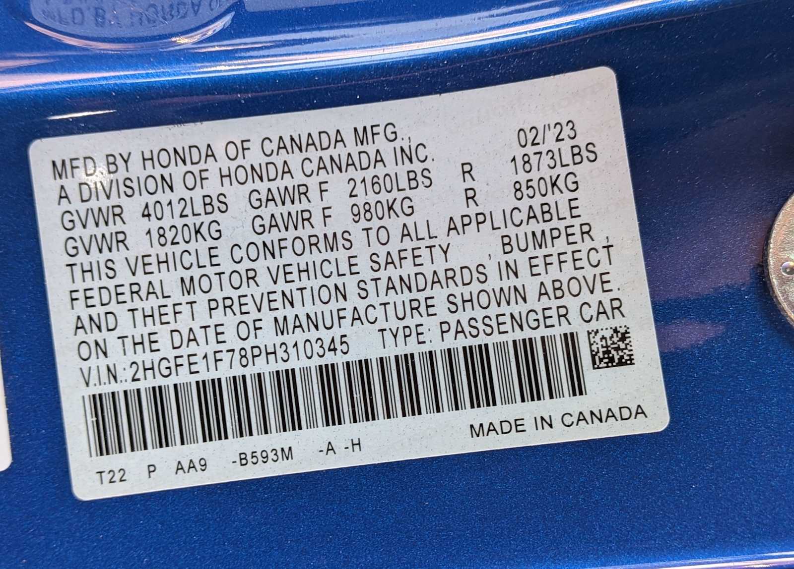 Thumbnail: 2023 Honda Civic - 32