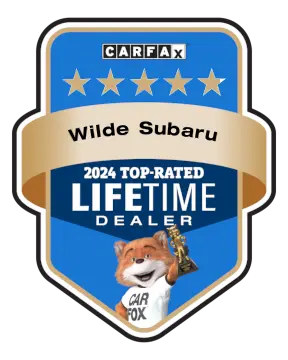 CARFAX 2024 Top-Rated Lifetime Dealer Wilde Subaru earned the CARFAX 2024 Top-Rated Lifetime Dealer award.