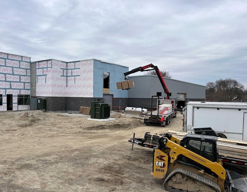 Interior Drywall Has Been Delivered On Site. Interior Drywall Has Been Delivered On Site.