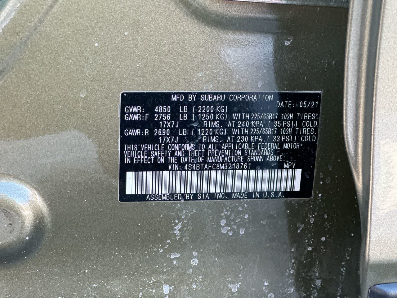 Thumbnail: 2021 Subaru Outback - 38