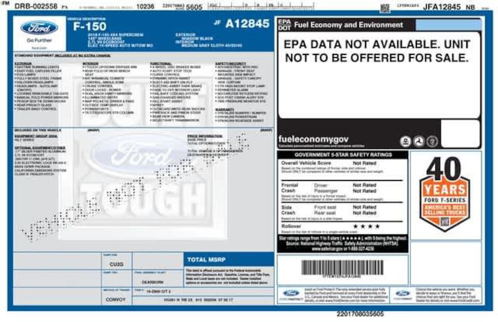 Used 2018 Ford F-150 XLT 4WD SuperCrew 5.5 Box Truck