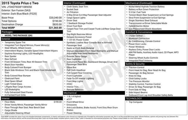 Thumbnail: 2015 Toyota Prius c - 4