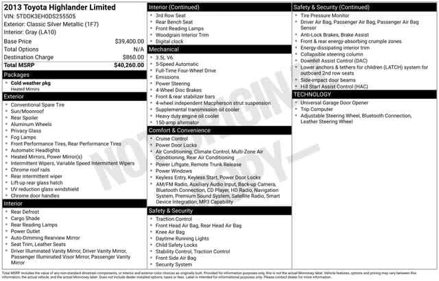 Thumbnail: 2013 Toyota Highlander - 4