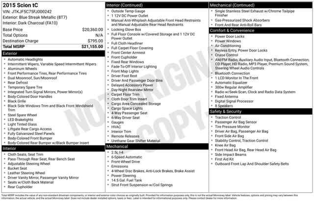 Thumbnail: 2015 Scion tC - 4