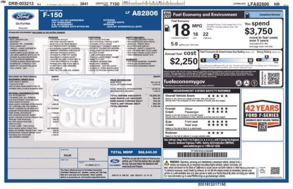 Used 2020 Ford F-150 King Ranch Truck