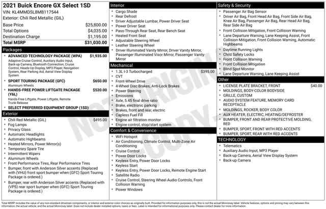 Thumbnail: 2021 Buick Encore GX - 4