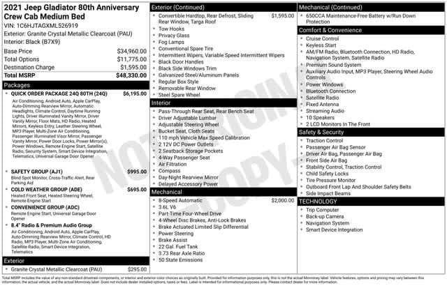 Thumbnail: 2021 Jeep Gladiator - 4