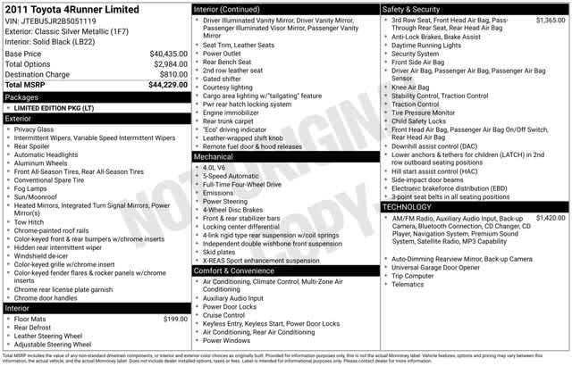 Thumbnail: 2011 Toyota 4Runner - 4