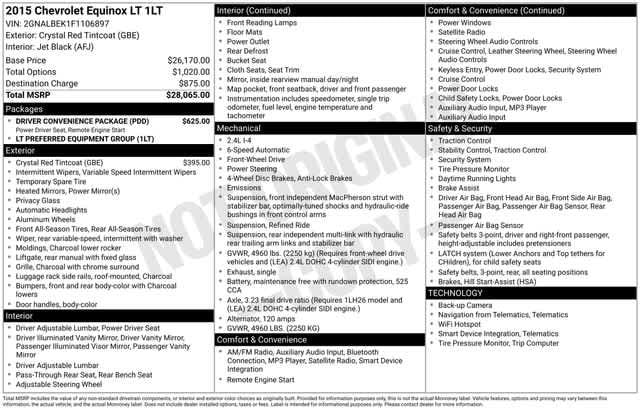 Thumbnail: 2015 Chevrolet Equinox - 4