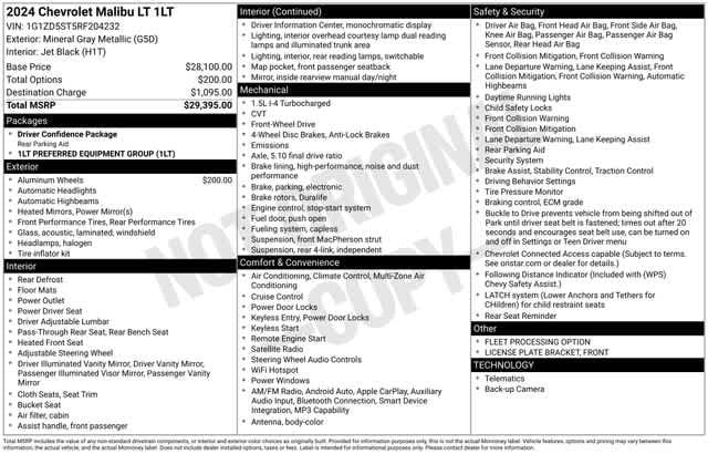 Thumbnail: 2024 Chevrolet Malibu - 4