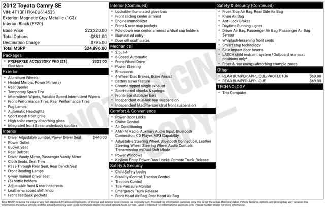 Thumbnail: 2012 Toyota Camry - 4