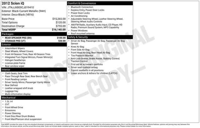 Thumbnail: 2012 Scion iQ - 4