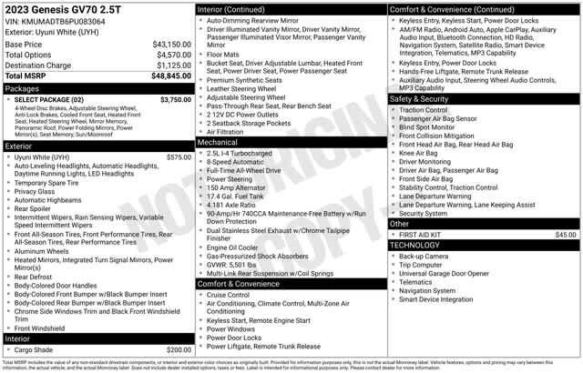 Thumbnail: 2023 Genesis GV70 - 4