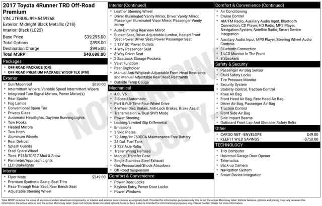 Thumbnail: 2017 Toyota 4Runner - 4
