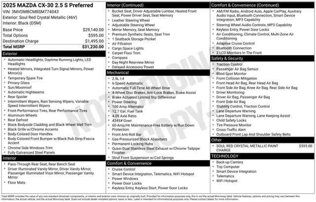 Thumbnail: 2025 Mazda CX-30 - 4
