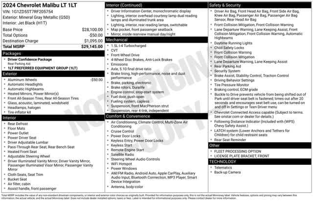 Thumbnail: 2024 Chevrolet Malibu - 4