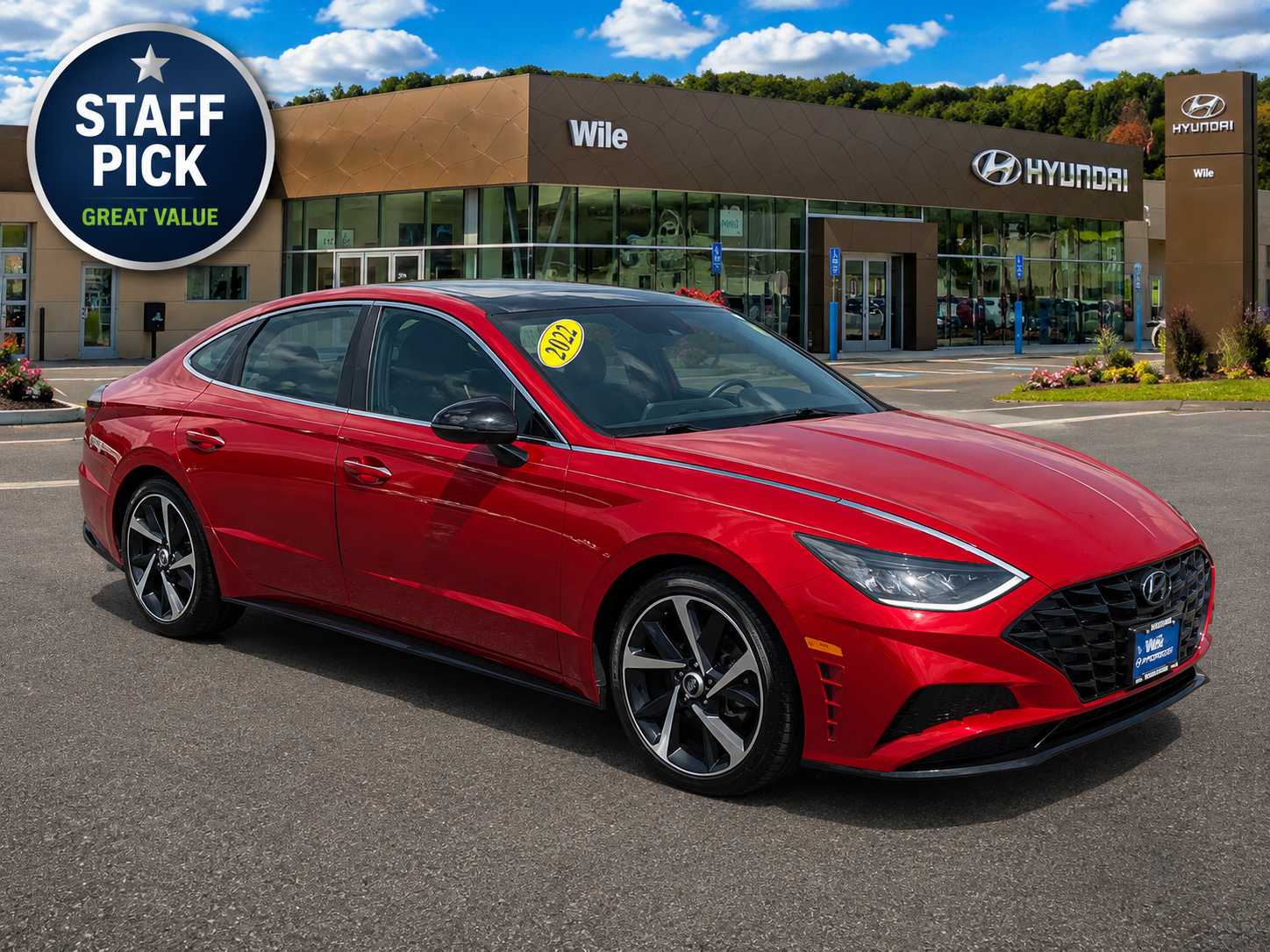Calypso Red 2021 Hyundai Sonata Sedan Front-Wheel Drive Automatic