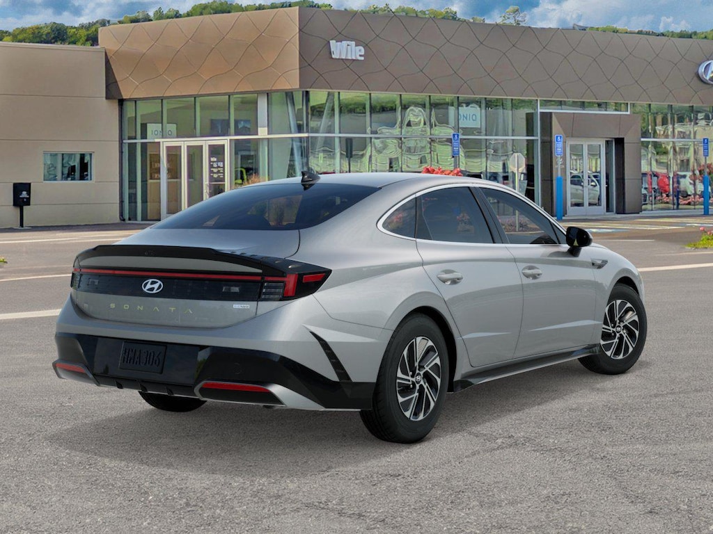 New 2026 Hyundai Sonata Hybrid Blue Sedan