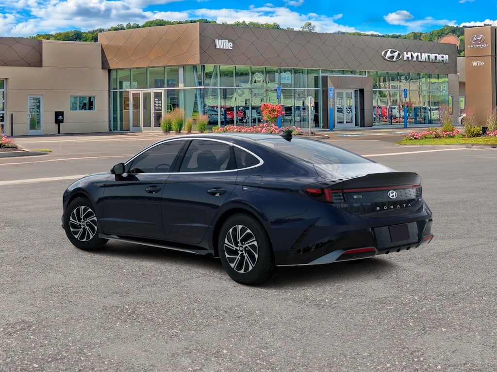 New 2026 Hyundai Sonata Hybrid Blue Sedan