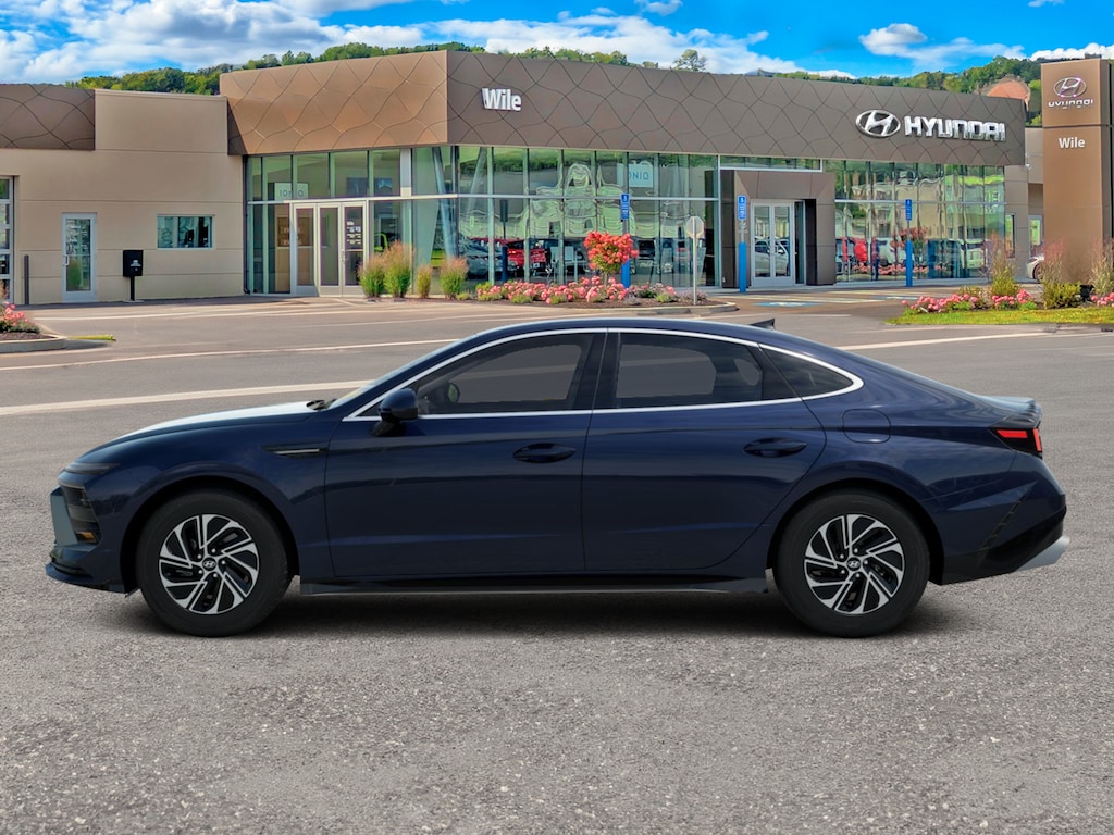 New 2026 Hyundai Sonata Hybrid Blue Sedan