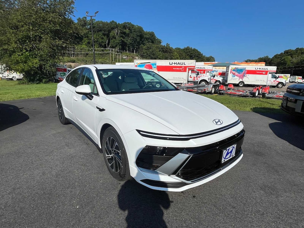 New 2026 Hyundai Sonata Hybrid Blue Sedan