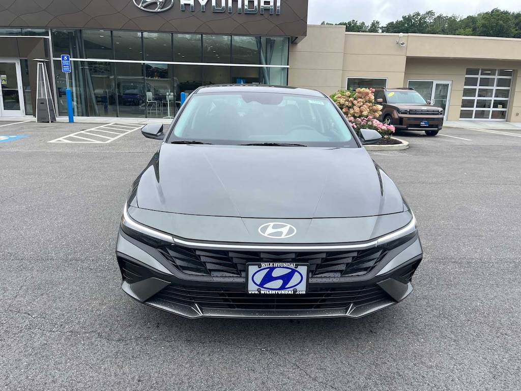 New 2026 Hyundai Elantra Hybrid Blue Sedan