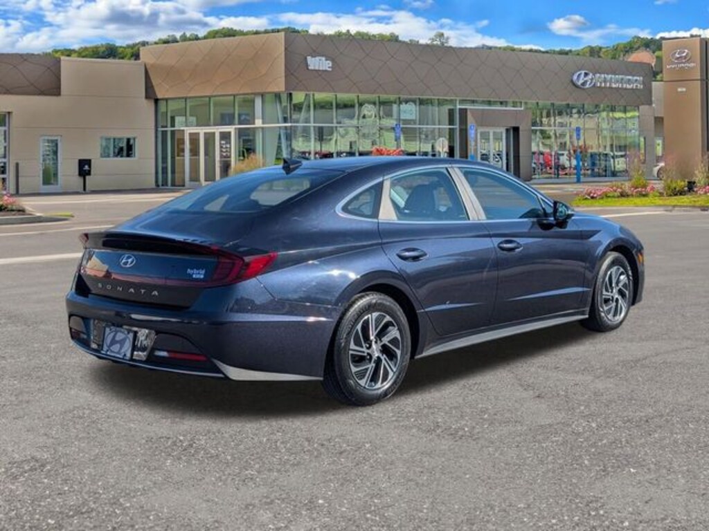 Certified 2022 Hyundai Sonata Hybrid Blue Sedan