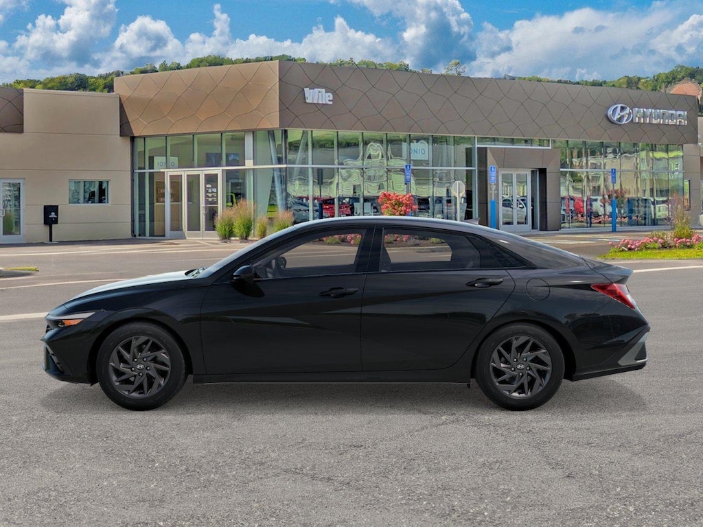 New 2026 Hyundai Elantra Hybrid Blue Sedan