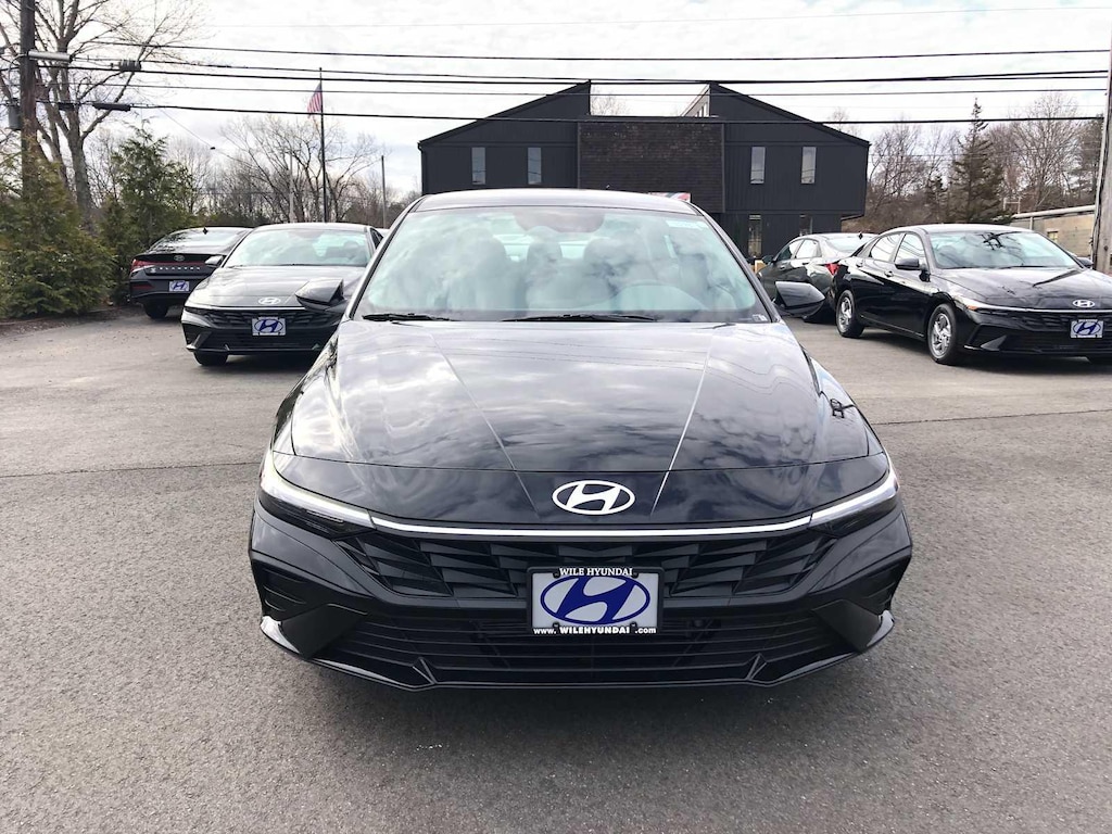 New 2026 Hyundai Elantra Hybrid Blue Sedan