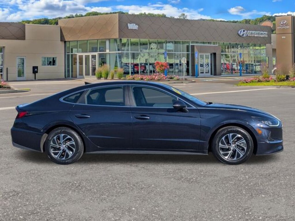 Certified 2022 Hyundai Sonata Hybrid Blue Sedan