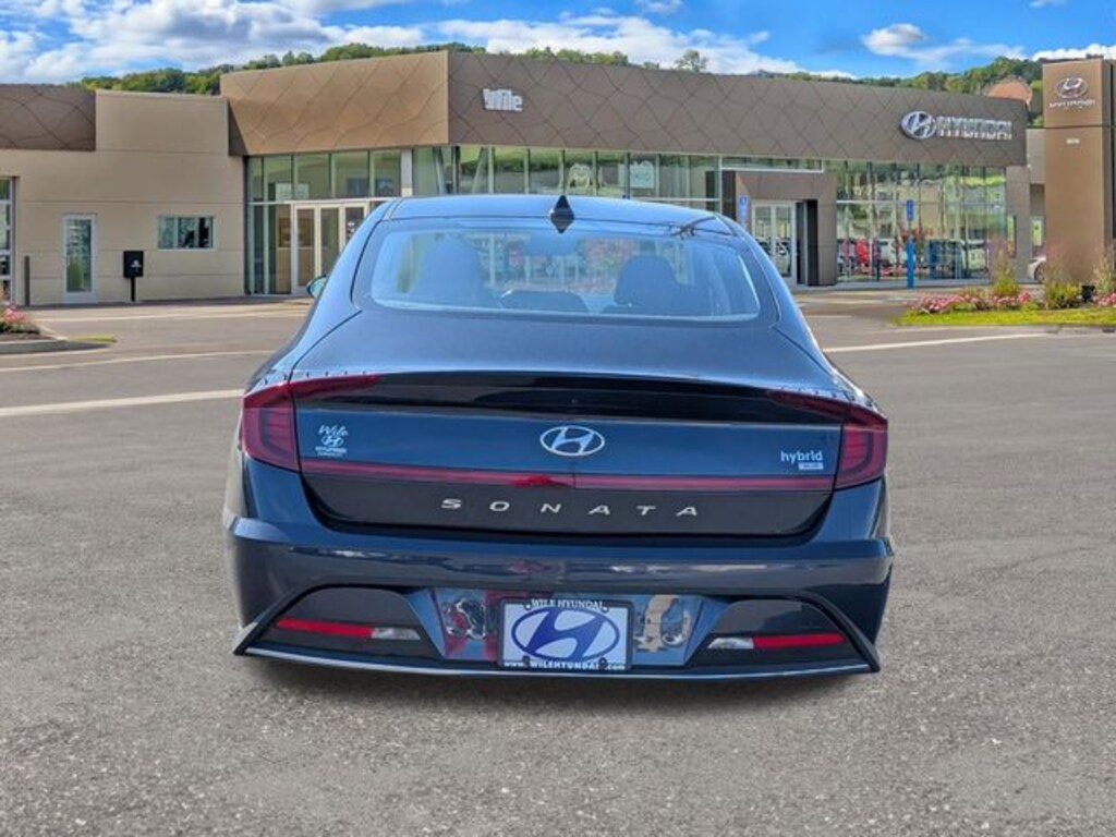 Certified 2022 Hyundai Sonata Hybrid Blue Sedan