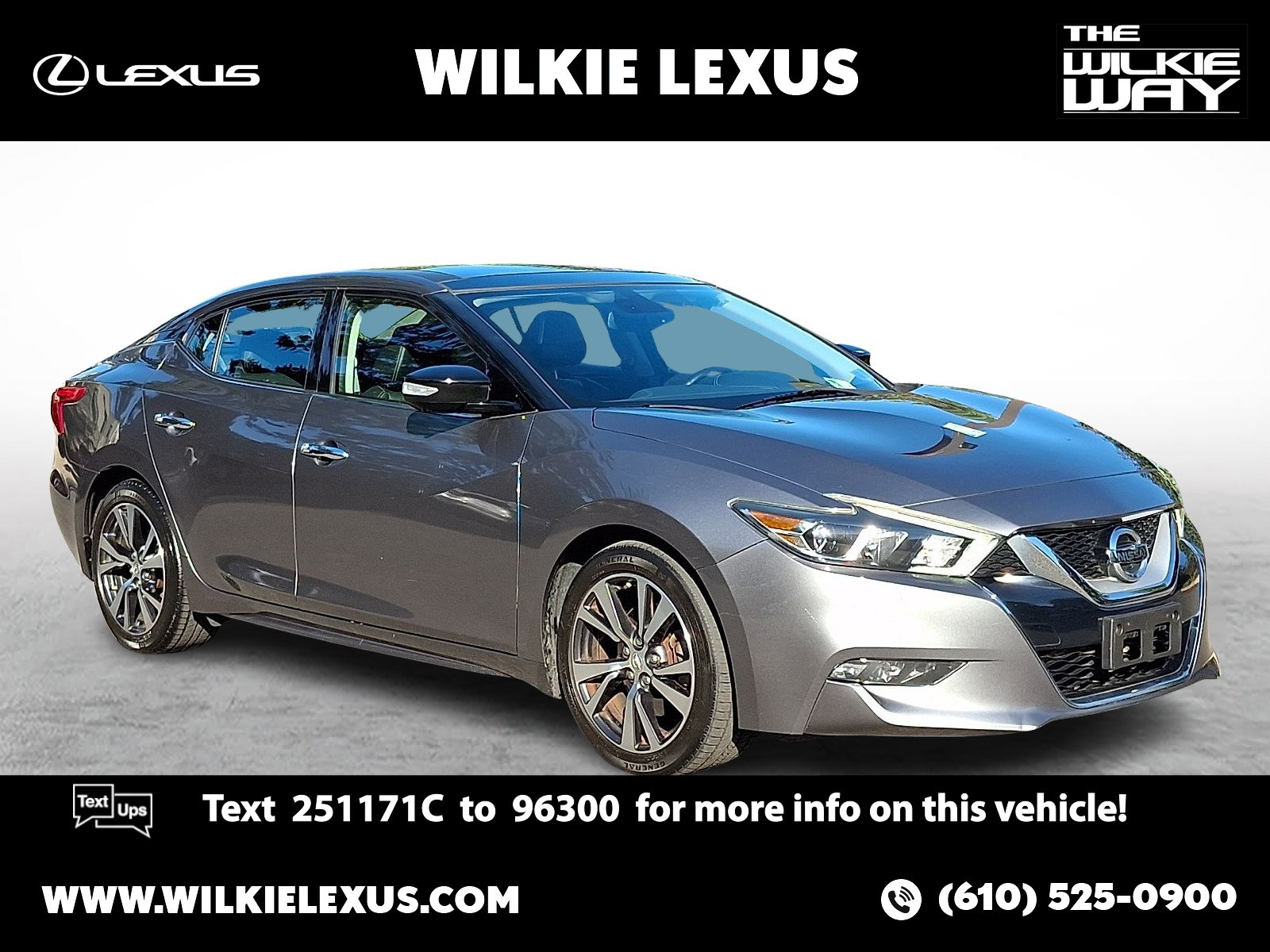 Used 2016 Nissan Maxima Platinum with VIN 1N4AA6AP8GC398590 for sale in Haverford, PA