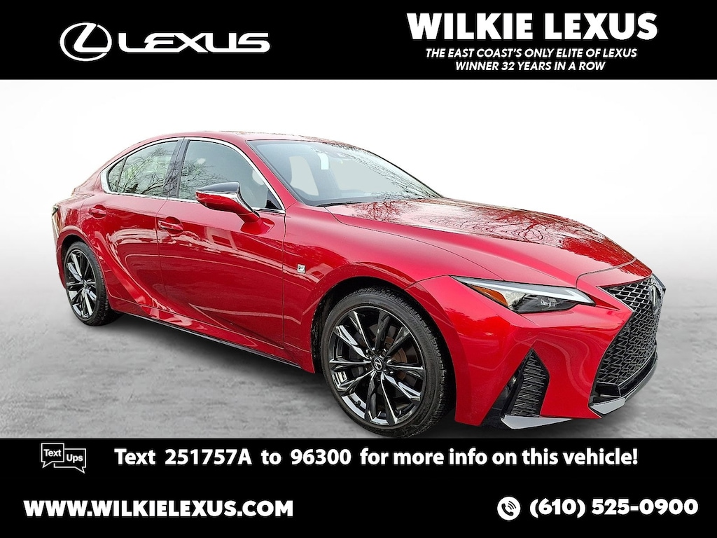 Certified 2023 Lexus IS 350 F SPORT AWD Sedan